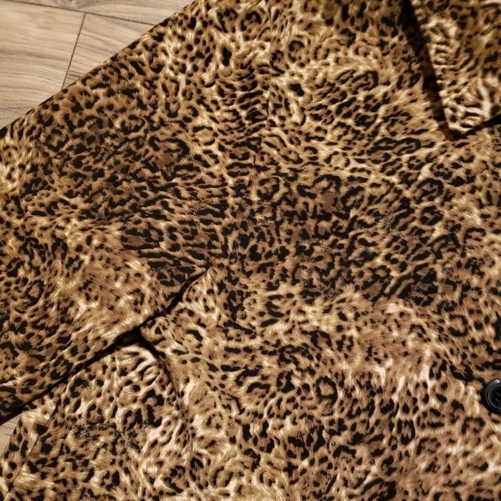 Womens Briggs Petite Cheetah Jacket Blazer Size PM - Picture 8 of 15